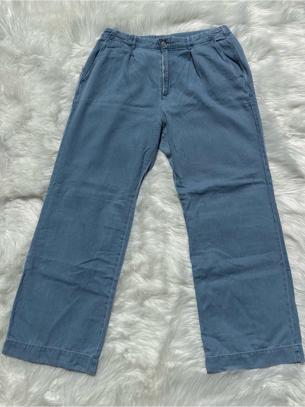 Cloth & Stone Light Blue Linen Pants